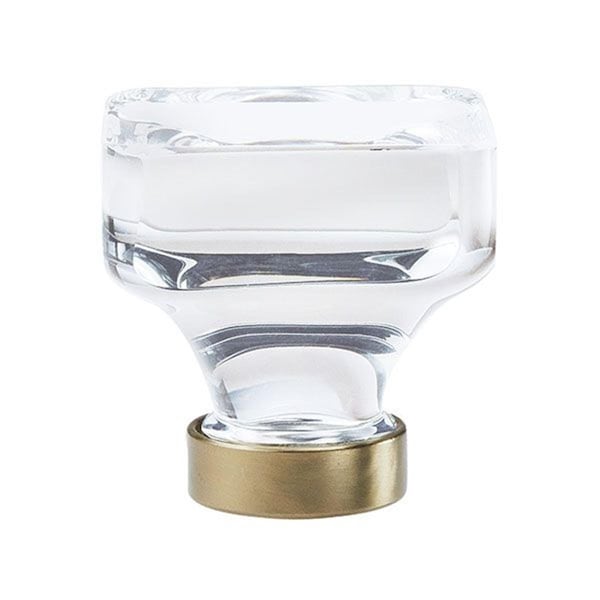 Amerock 1.37 in. Knob Glacio Clear, Oil Rubbed Bronze - A36653 CORB