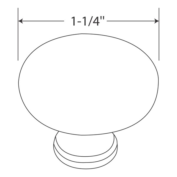 Richelieu 1 1/4 in (32 mm) Wrought Iron Traditional Metal Cabinet Knob - BP770907