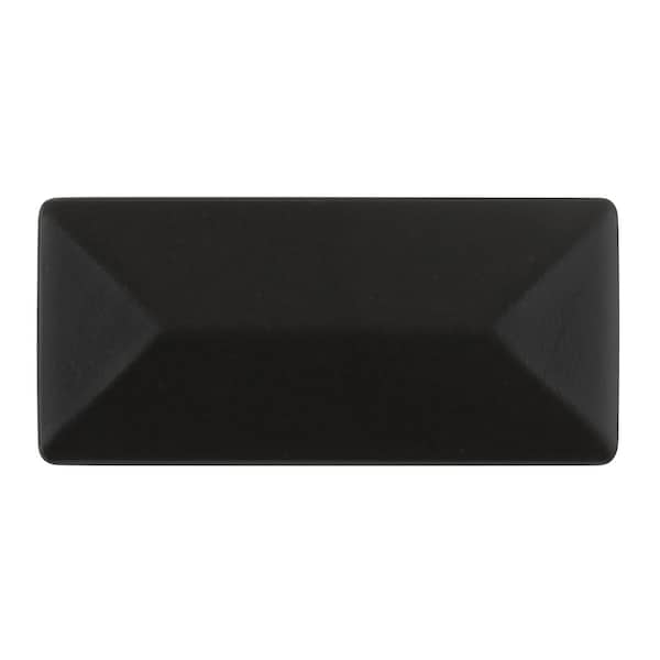 Hickory Hardware Bungalow Collection Knob 2-5/16 Inch x 1-1/16 Inch Matte Black Finish - P2152-MB