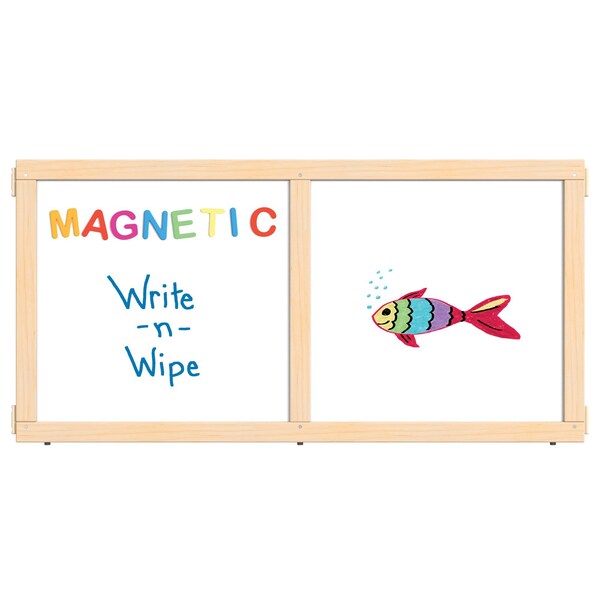 Jonti-Craft KYDZ Suite Panel, T-height, 48 in. Wide, Magnetic Write-n-Wipe - 1514JCTMG