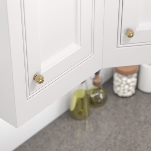Richelieu Firenze Collection 1 3/16-inch (30 mm) Champagne Bronze Traditional Round Closet Door Knob - BP878930CHBRZ