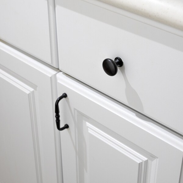 Elements By Hardware Resources 1-3/16" Diameter Brushed Gold Madison Cabinet Mushroom Knob - 3910-BG