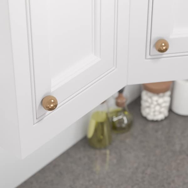 Richelieu Firenze Collection 1 9/16-inch (40 mm) Champagne Bronze Traditional Round Closet Door Knob - BP878940CHBRZ