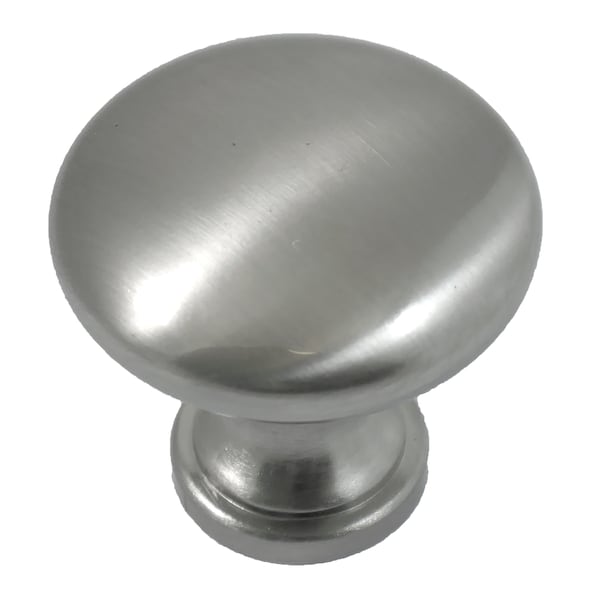 Laurey 1 3/8" Hollow Steel Knob, Brushed Satin Nickel - 54628