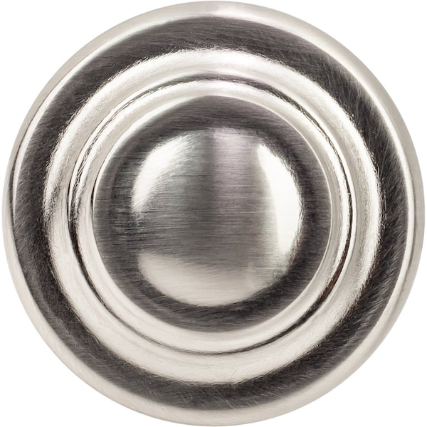 Designperfect 1-5/16 Diameter Round Cabinet Knob, Brushed Satin Nickel, 10PK - DPA10R38KSNB
