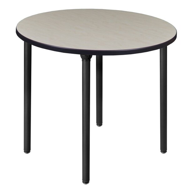 Regency Kee Folding Tables, 36 W, 36 L, 29 H, Wood, Metal Top, Maple - TBF36RNDPLBK