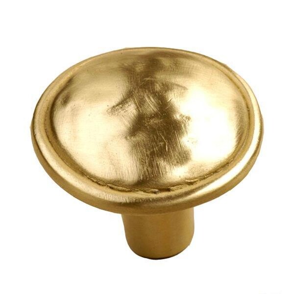 Laurey 1 3/8" Merlot Knob, Satin Brass - 37404