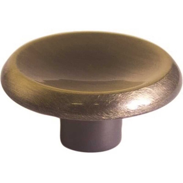 Anvil Mark 1-1/2 in. Antique Brass Cabinet Knob, 5PK - 2492404