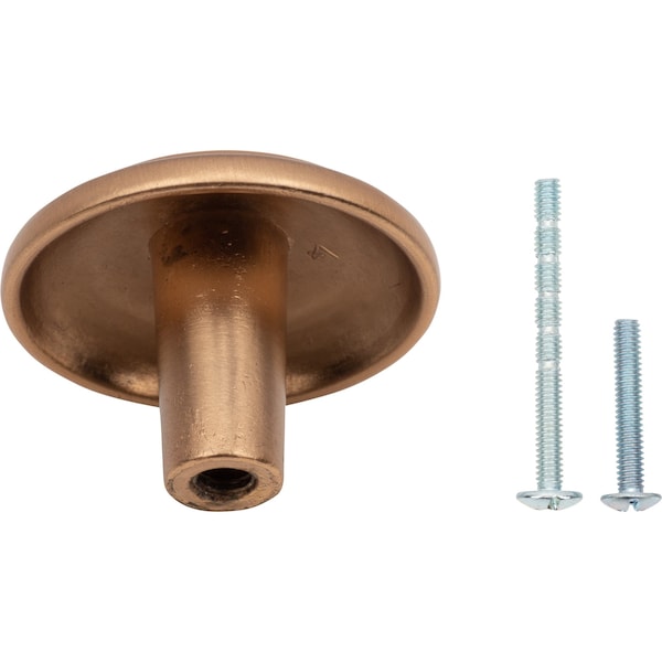 Designperfect 1-1/4 Diameter Round Cabinet Knob, Champagne Bronze/Gold, 10PK - DPA10R92KCBZ