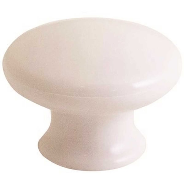 Anvil Mark 1-3/4 in. White Cabinet Knob, 5PK - 2492411