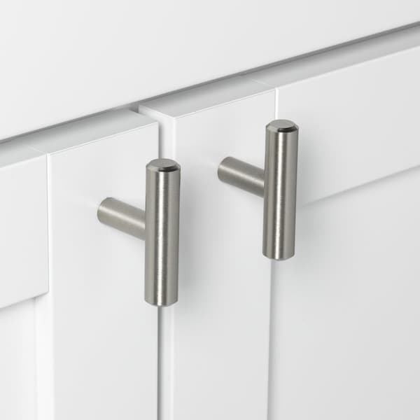 Gliderite Hardware 2 in. Solid Steel Satin Nickel Cabinet T-Knob - 5002-T-SS, 25PK - 5002-T-SS-25