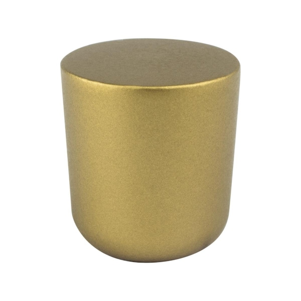 Curtilage Mini Zinc Round Cabinet Knob, Honey Gold - Large - CU2810998