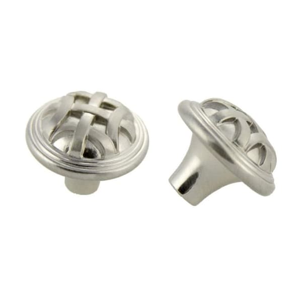 Crown 1-1/4" Braided Cabinet Knob Satin Nickel Finish - CHK82115SN