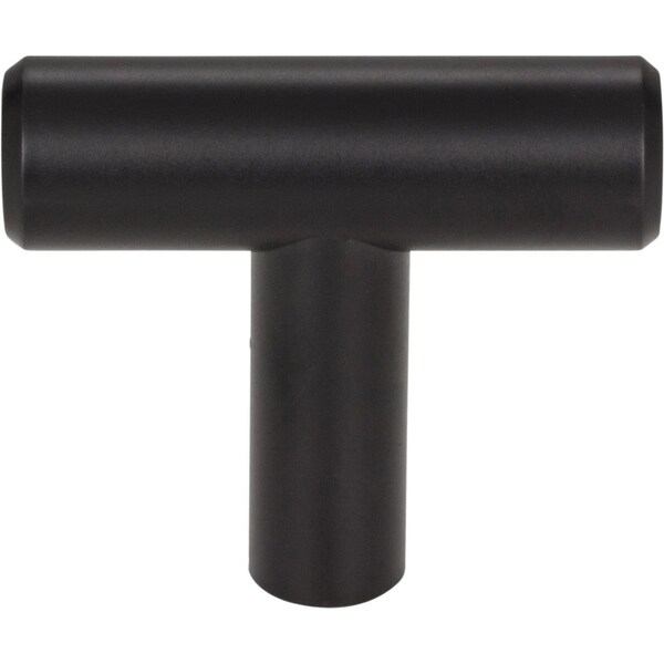 Elements By Hardware Resources 30-Pack of the 1-9/16" Overall Length Matte Black Naples Cabinet "T" Knob - 40MB-30