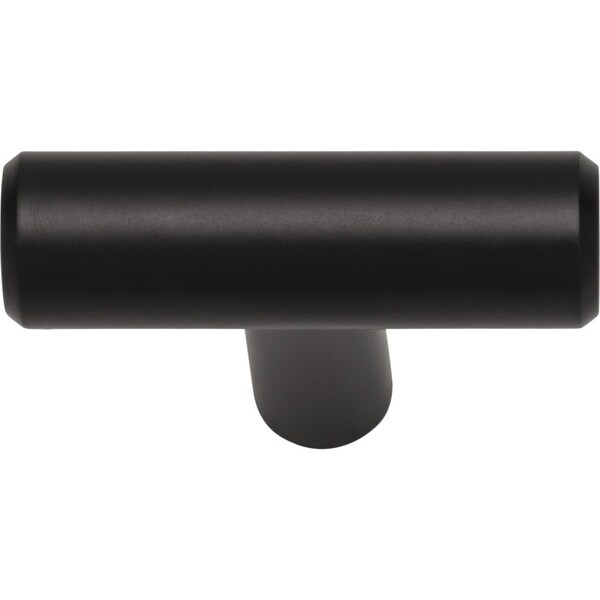 Elements By Hardware Resources 30-Pack of the 1-9/16" Overall Length Matte Black Naples Cabinet "T" Knob - 40MB-30