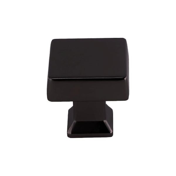 Crown 1-1/4" Square Colorado Cabinet Knob Matte Black Finish - CHK94723BK