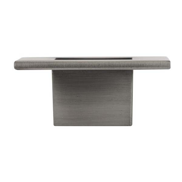Richelieu 2 3/8 in. X 2 3/8 in. (60 mm x 60 mm) Brushed Pewter Transitional Metal Cabinet Knob - BP98760242