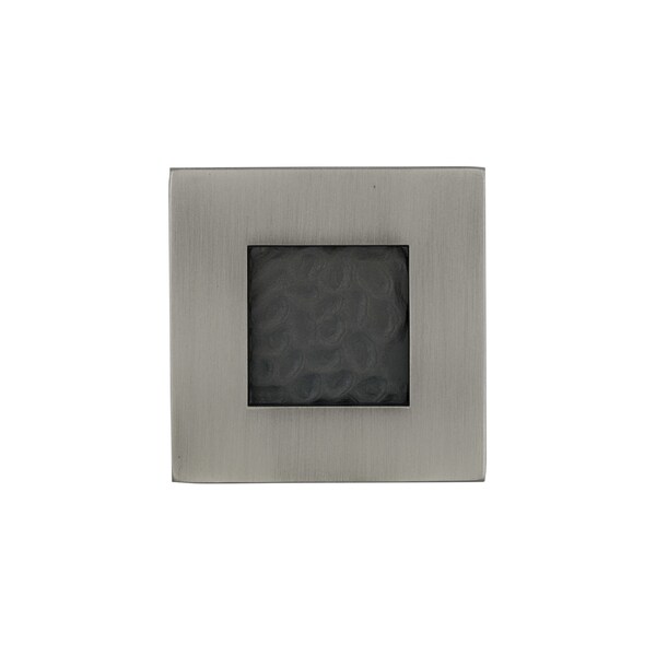 Richelieu 2 3/8 in. X 2 3/8 in. (60 mm x 60 mm) Brushed Pewter Transitional Metal Cabinet Knob - BP98760242