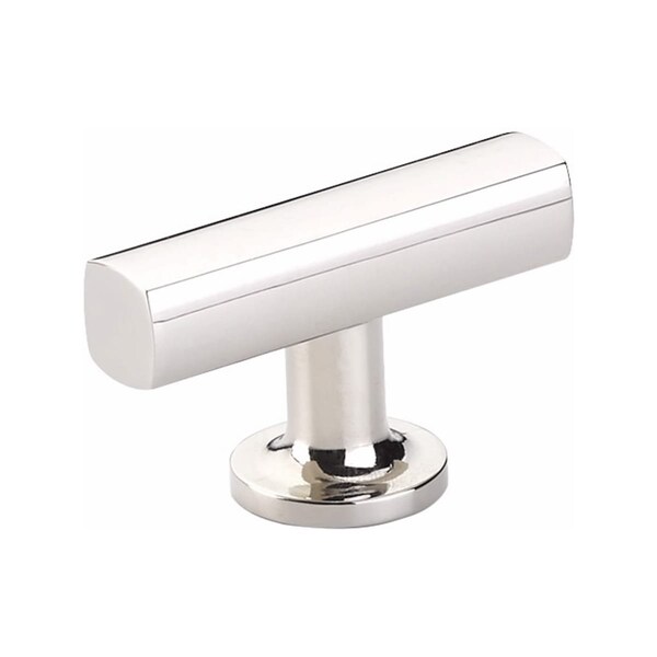 Emtek Freestone T Cabinet Knob Polished Nickel Lifetime Finish - 86727US14