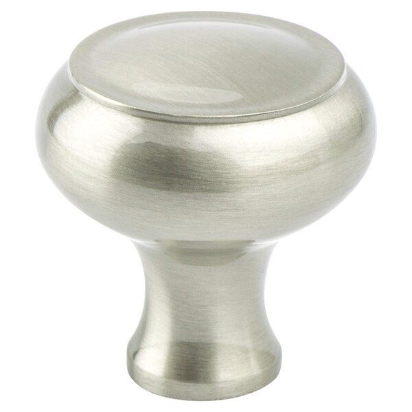 Berenson 42 mm dia. Forte Knob with Brushed Nickel - 8279-1BPN-P
