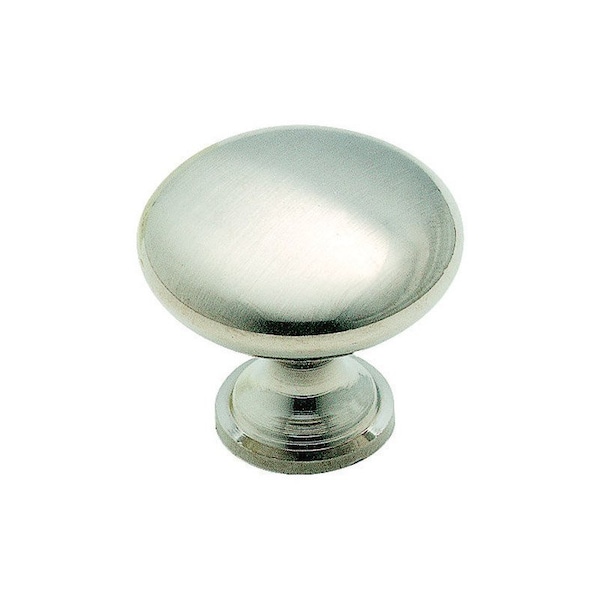 Amerock Amerock Allison Round Cabinet Knob 1-3/16 in. D 1-1/8 in. Brushed Chrome 1 pk - 14404SCH
