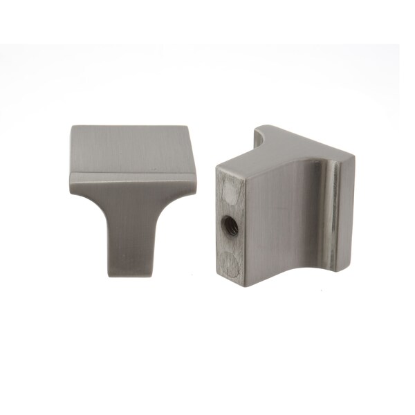 Pride Industrial 1in Square Miami Cabinet Knob Satin Nickel Finish - K83125SN