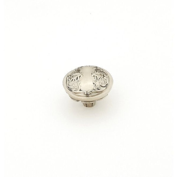 Schaub 1-1/4in Cantata Cabinet Knob White Brass Finish - 994-WB