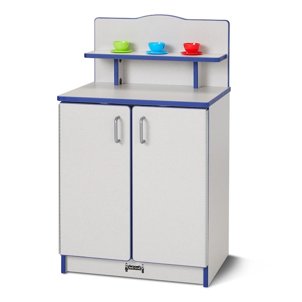 Jonti-Craft Rainbow Accents Culinary Creations Kitchen Cupboard, Blue - 2407JCWW003