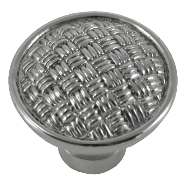 Mng 1 1/4" Rattan Knob, Polished Nickel - 14514
