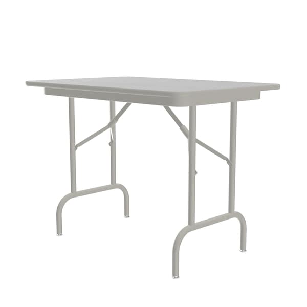 Correll CF TFL Folding Tables - Keyboard Height 24x48 Gray Granite - CF2448TFK-15