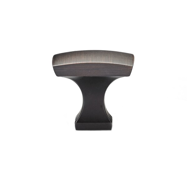 Richelieu 1 5/16 in. X 1 5/16 in. (33 mm x 33 mm) Brushed Oil-Rubbed Bronze Transitional Metal Cabinet Knob - BP76533BORB