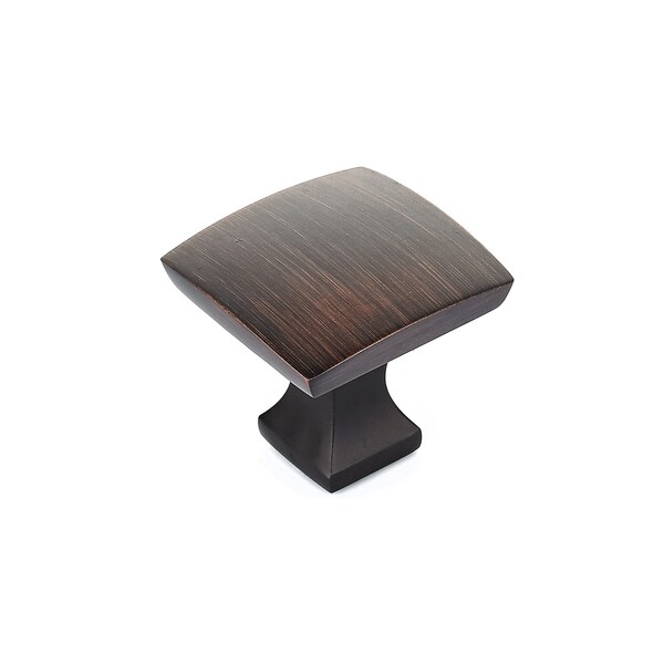Richelieu 1 5/16 in. X 1 5/16 in. (33 mm x 33 mm) Brushed Oil-Rubbed Bronze Transitional Metal Cabinet Knob - BP76533BORB