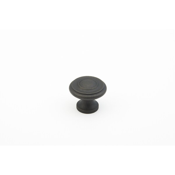 Schaub 1-1/4in Colonial Cabinet Knob Distressed Bronze Finish - 703-DBZ
