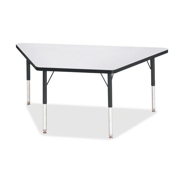 Jonti-Craft TABLE, TRAPEZOID, 30X60, GY/BK - JNT6443JCE180