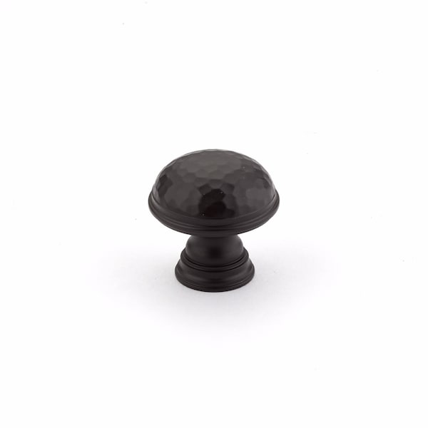 Schaub 1-1/4in Atherton Hammered Cabinet Knob Oil Rubbed Bronze Finish - 570-10B