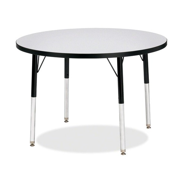 Jonti-Craft TABLE, ACTIVITY, 36inRND, GY/BK - JNT6488JCE180