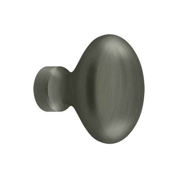 Deltana Knob, Oval/Egg Shape Antique Nickel - KE125U15A