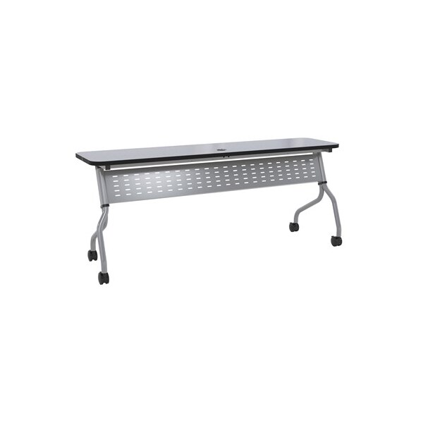 Safco Rectangle Sync 72"x18" Rectangular Table, Folkstone, 72 W, 18 L, 29.5 H, Laminate Top Top, Folkstone - SY1872TFLK4