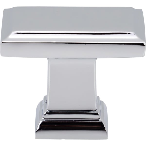 Designperfect 1-1/2 Overall Length Rectangle Cabinet Knob, Polished Chrome - DPA-A48KPC