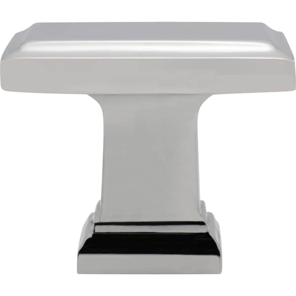 Designperfect 1-1/2 Overall Length Rectangle Cabinet Knob, Polished Chrome - DPA-A48KPC