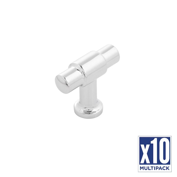 Hickory Hardware T-Knob 1-5/8 Inch X 5/8 Inch, 10PK - H077850CH-10B