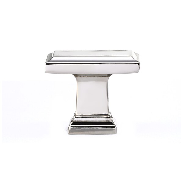Richelieu Mirabel Collection 1 1/2 in (38 mm) x 15/16 in (24 mm) Polished Nickel Transitional Cabinet Knob - BP79538180