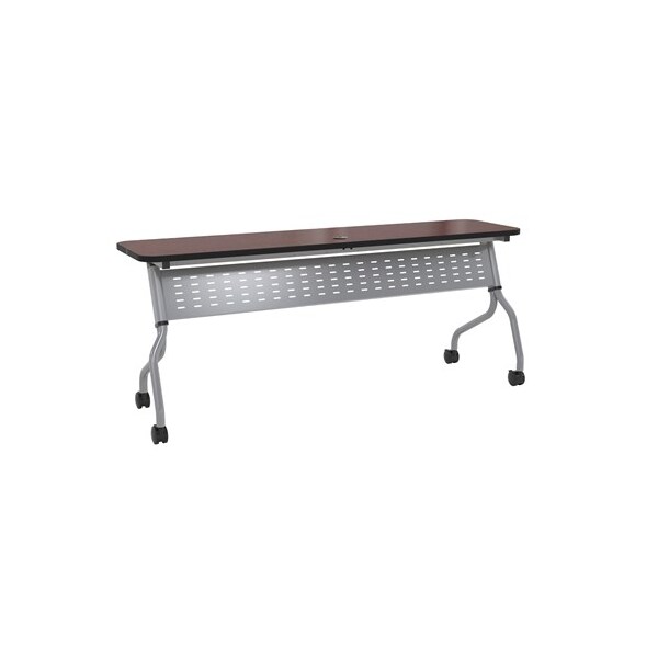 Safco Rectangle Sync 72"x18" Rectangular Table, Regal Mah, 72 W, 18 L, 29.5 H, Laminate Top Top - SY1872TRMH