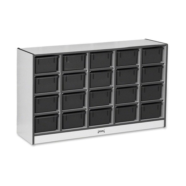 Jonti-Craft CUBBIE, 20 TRAY, WITH BINS, BK - JNT0421JCWW180