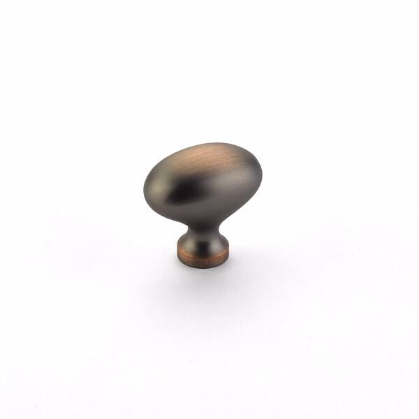 Schaub 1-1/4in Country Traditional Cabinet Knob Aurora Bronze Finish - 711-AUB