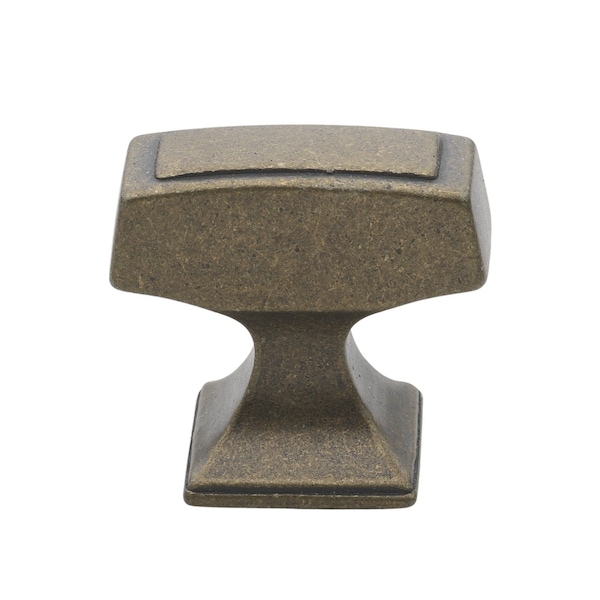 Gliderite Hardware 1-1/8 in. Rectangle Cabinet Knob - 87390-AB, 10PK - 87390-AB-10