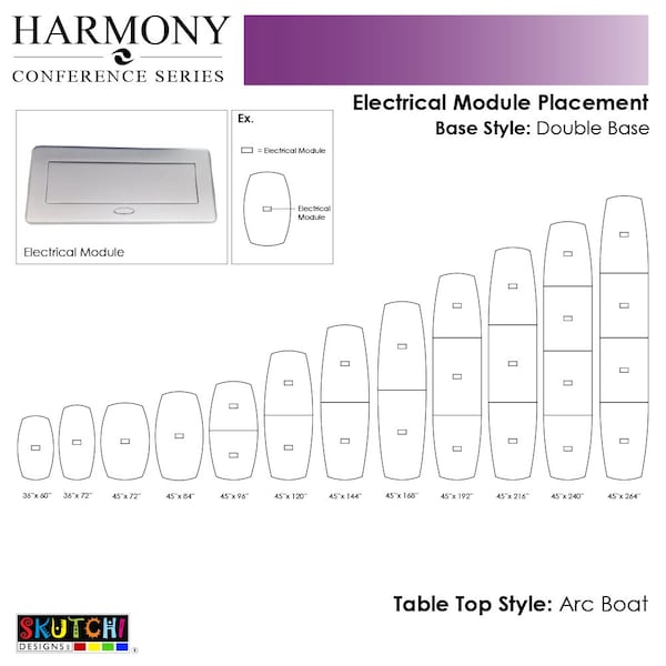 Skutchi Designs Arc Boat 45 in W, 264 in L, Brown - HAR-ABOT-48X264-DOU.BK-H3041-EBLK