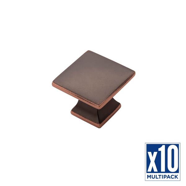 Hickory Hardware Knob 1-1/4 Inch Diameter Flat Top, 10PK - P3028-OBH-10B