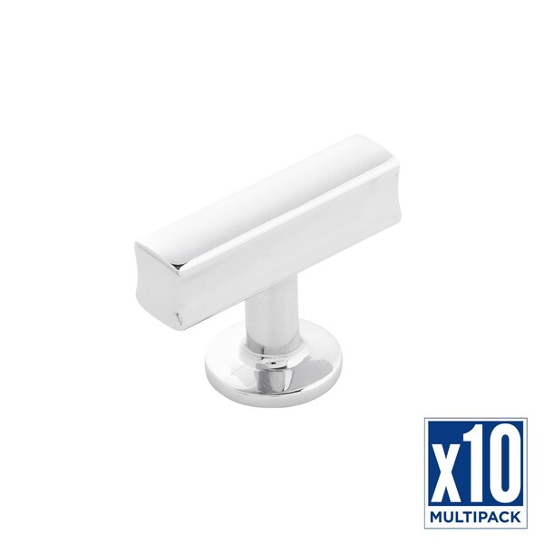 Hickory Hardware T-Knob 1-15/16 Inch X 15/16 Inch, 10PK - H077878CH-10B