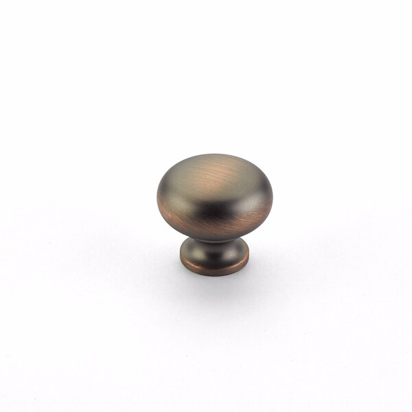 Schaub 1-3/8in Oval Country Traditional Cabinet Knob Aurora Bronze Finish - 719-AUB